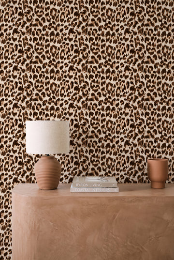 Afrika Leopard Print Wallpaper