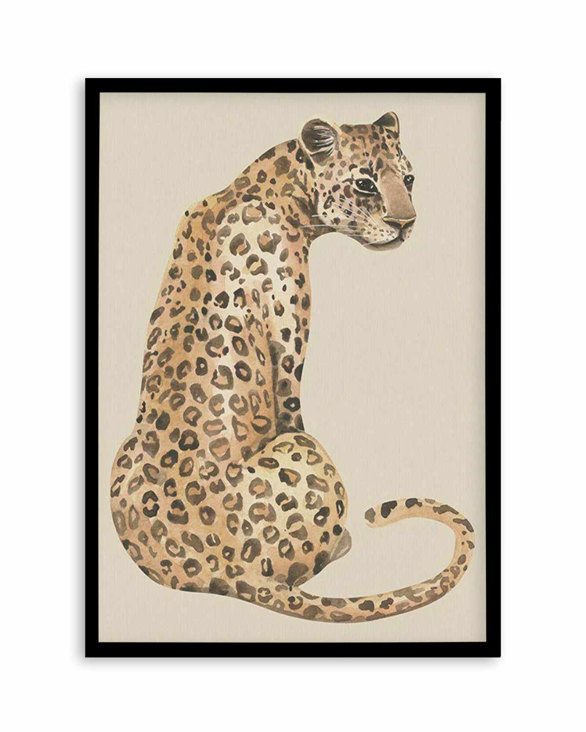 Leopard in Watercolor I Art Print