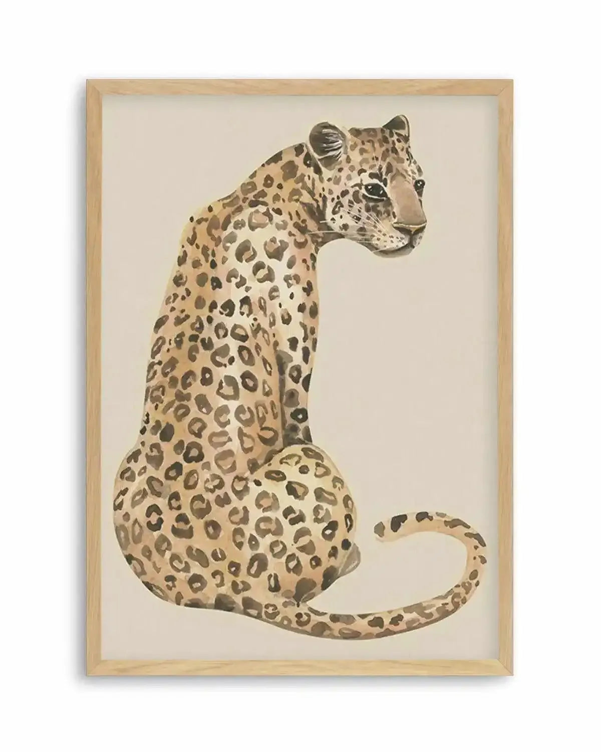 Leopard in Watercolor I Art Print from Olive et Oriel where you can shop wallpaper and artworks online