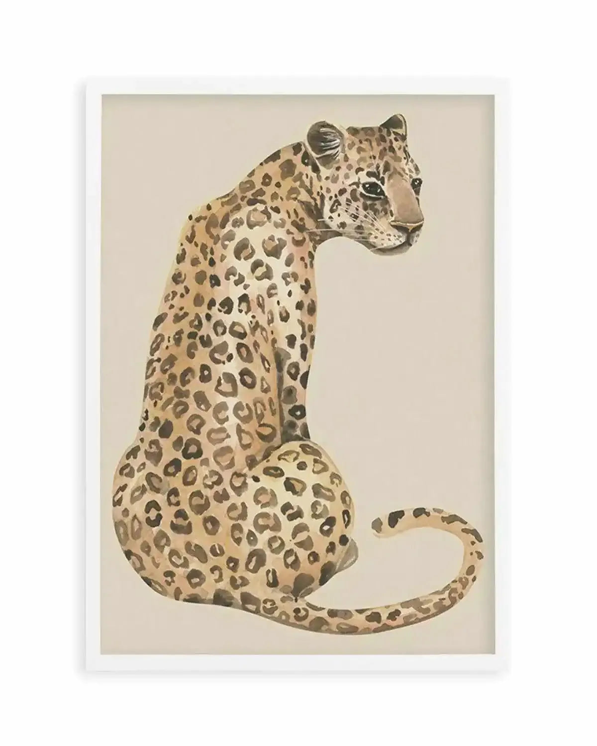 Leopard in Watercolor I Art Print from Olive et Oriel where you can shop wallpaper and artworks online
