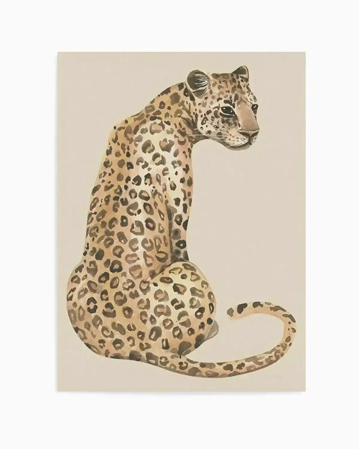 Leopard in Watercolor I Art Print from Olive et Oriel where you can shop wallpaper and artworks online