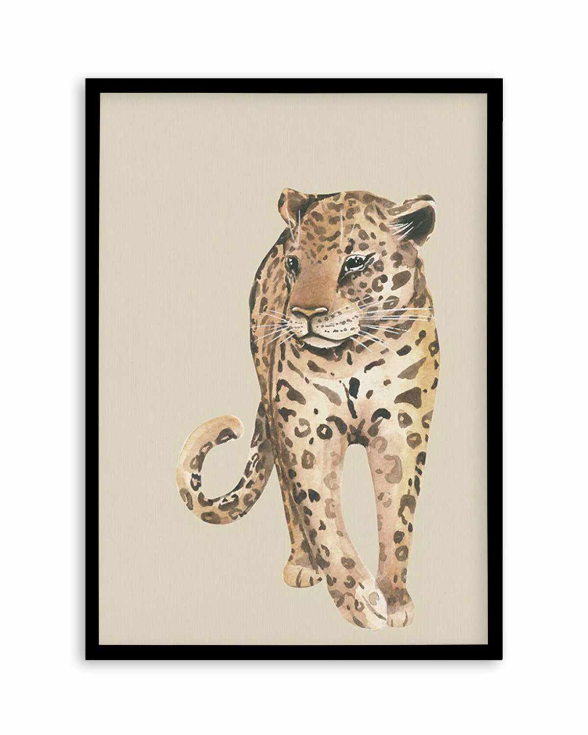 Leopard in Watercolor II Art Print