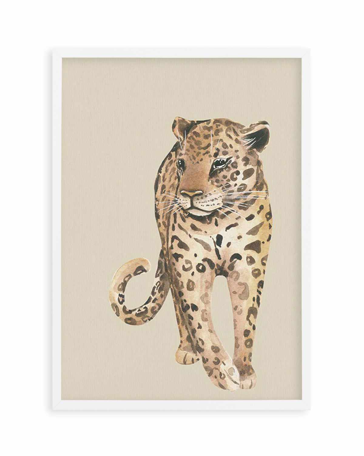 Leopard in Watercolor II Art Print