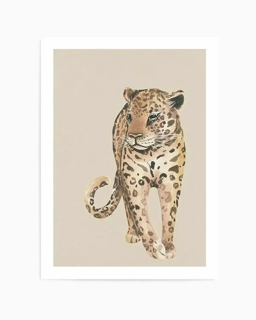 Leopard in Watercolor II Art Print from Olive et Oriel where you can shop wallpaper and artworks online