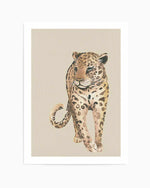 Leopard in Watercolor II Art Print