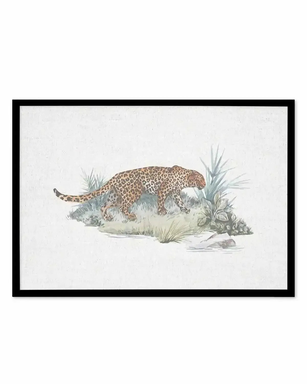 Leopard on Linen Art Print from Olive et Oriel where you can shop wallpaper and artworks online