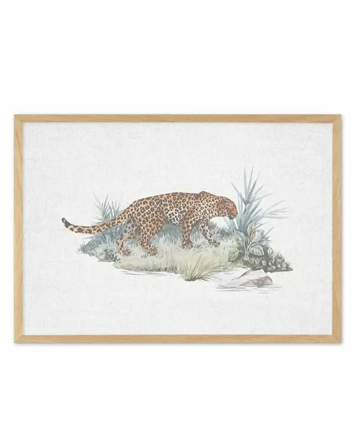Leopard on Linen Art Print from Olive et Oriel where you can shop wallpaper and artworks online