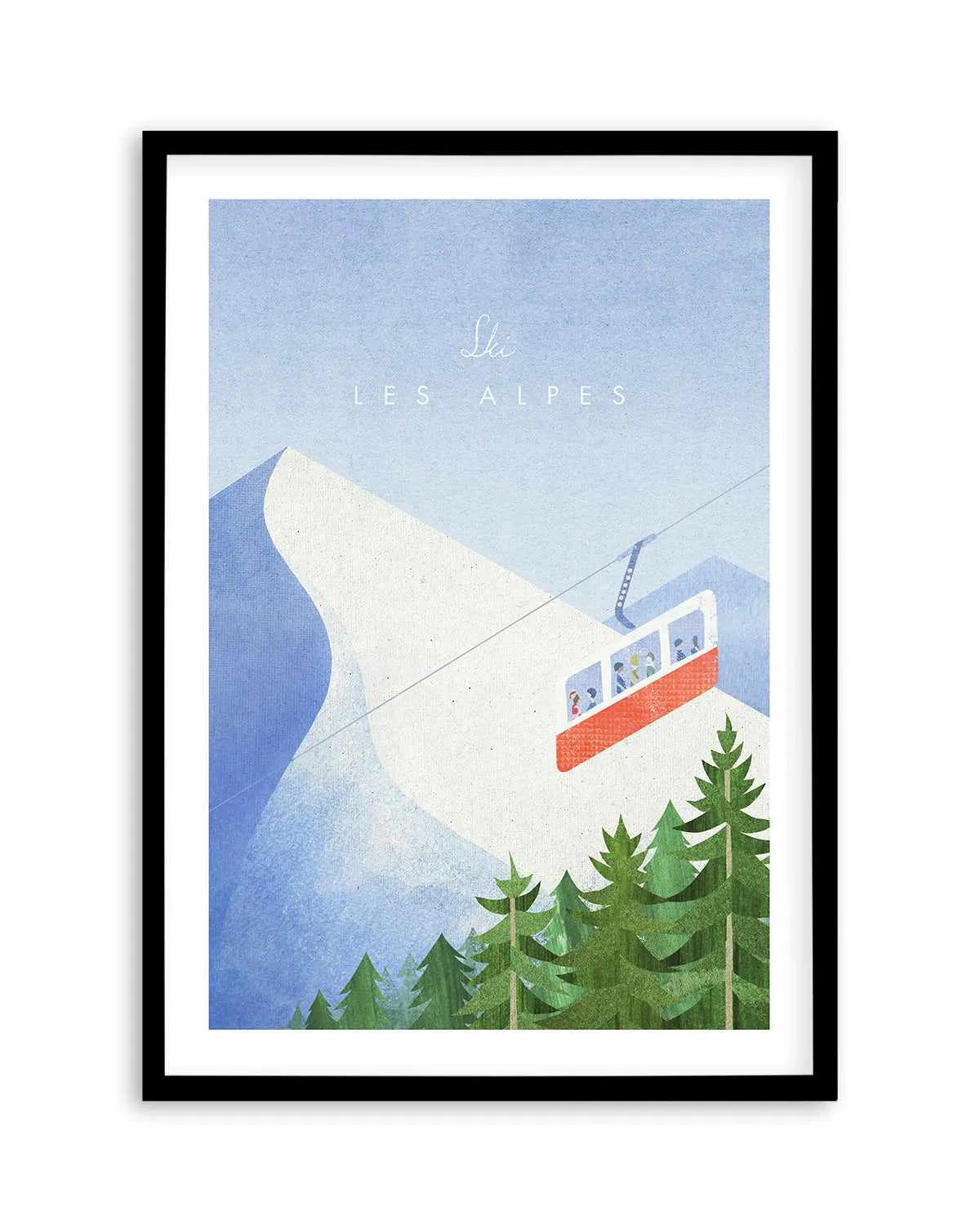 Les Alpes by Henry Rivers Art Print from Olive et Oriel where you can shop wallpaper and artworks online