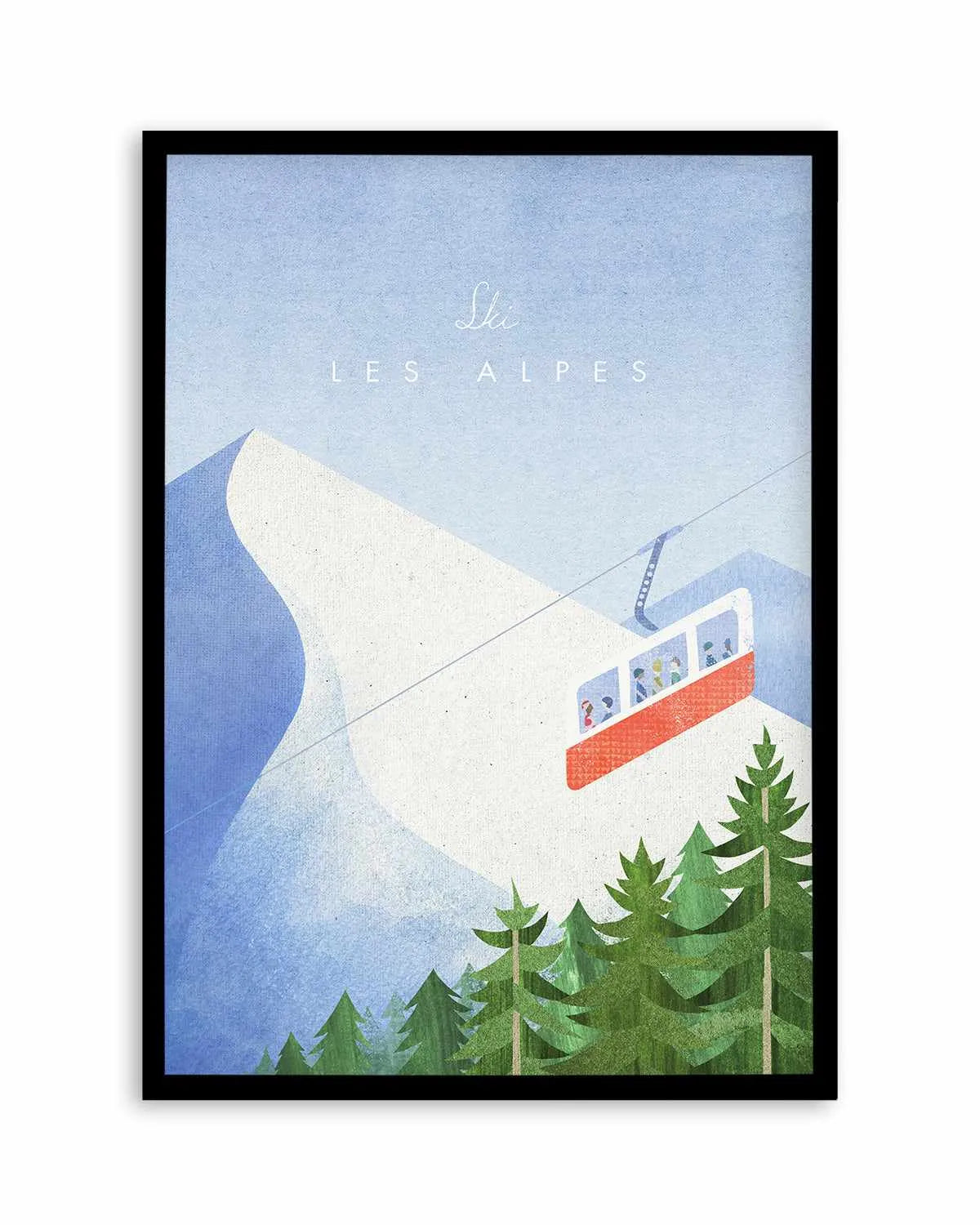 Les Alpes by Henry Rivers Art Print from Olive et Oriel where you can shop wallpaper and artworks online