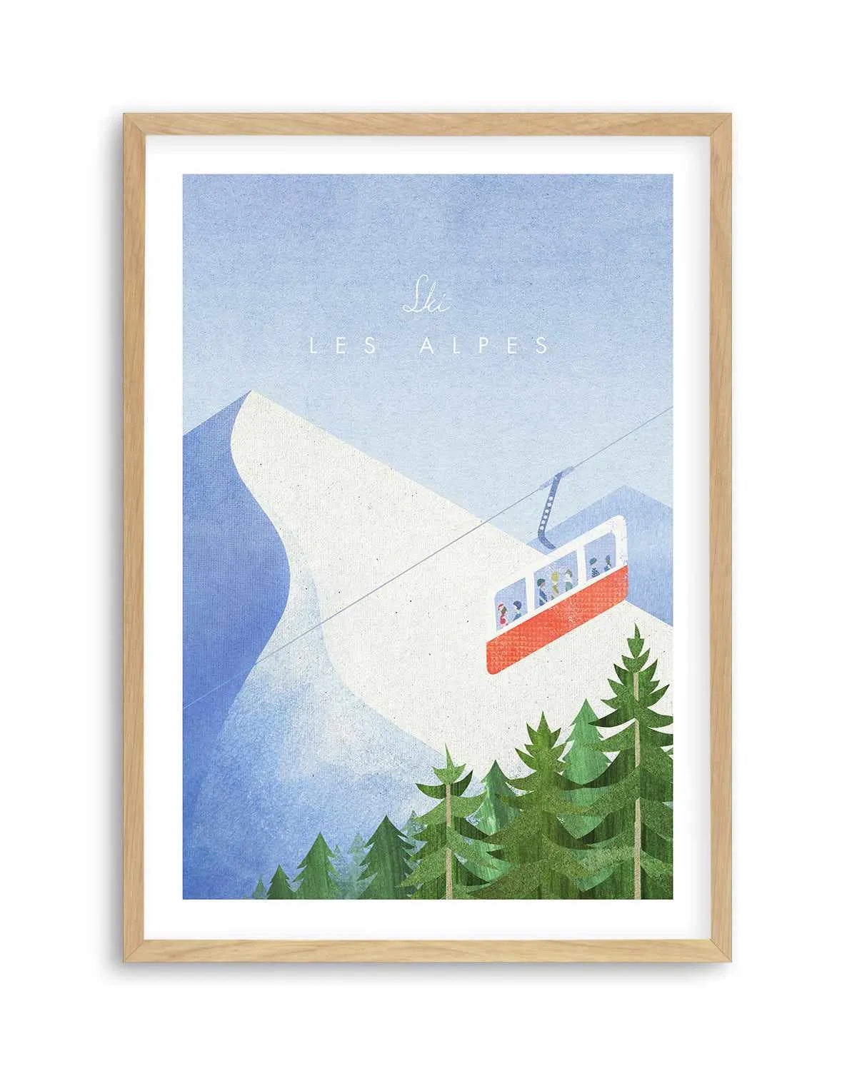 Les Alpes by Henry Rivers Art Print from Olive et Oriel where you can shop wallpaper and artworks online