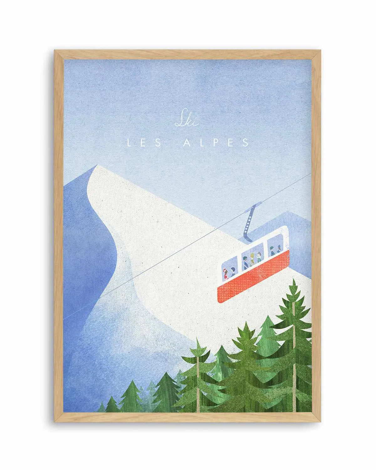 Les Alpes by Henry Rivers Art Print from Olive et Oriel where you can shop wallpaper and artworks online