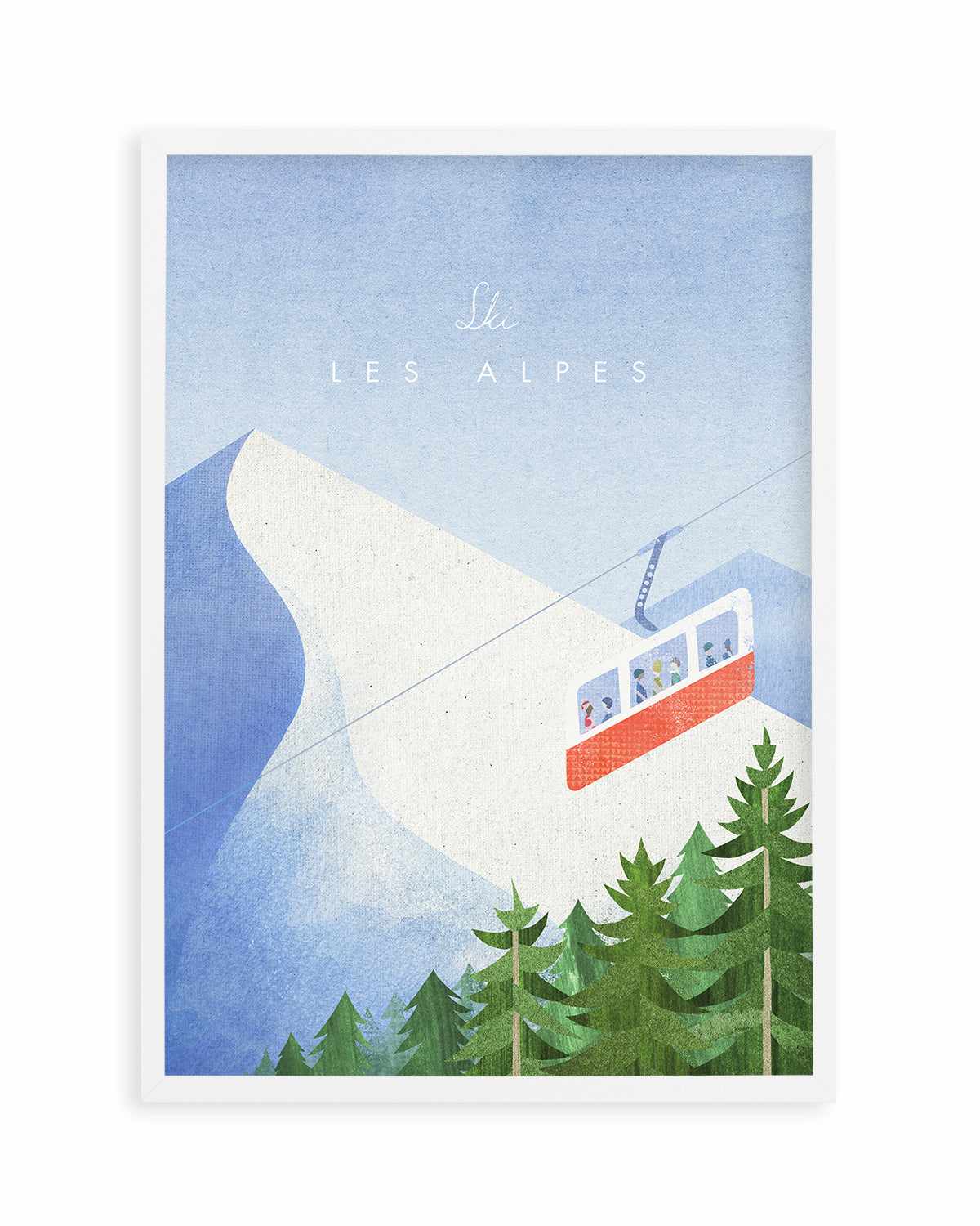 Les Alpes by Henry Rivers Art Print