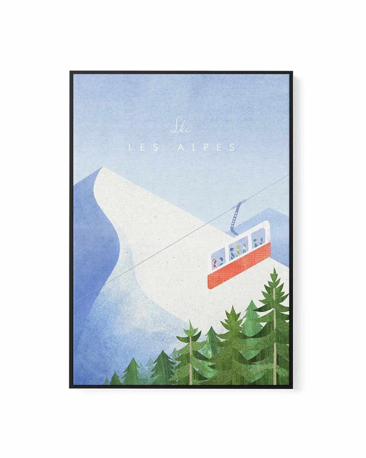 Les Alpes by Henry Rivers | Framed Canvas Art Print from Olive et Oriel where you can shop wallpaper and artworks online