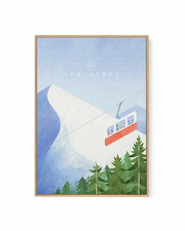 Les Alpes by Henry Rivers | Framed Canvas Art Print from Olive et Oriel where you can shop wallpaper and artworks online