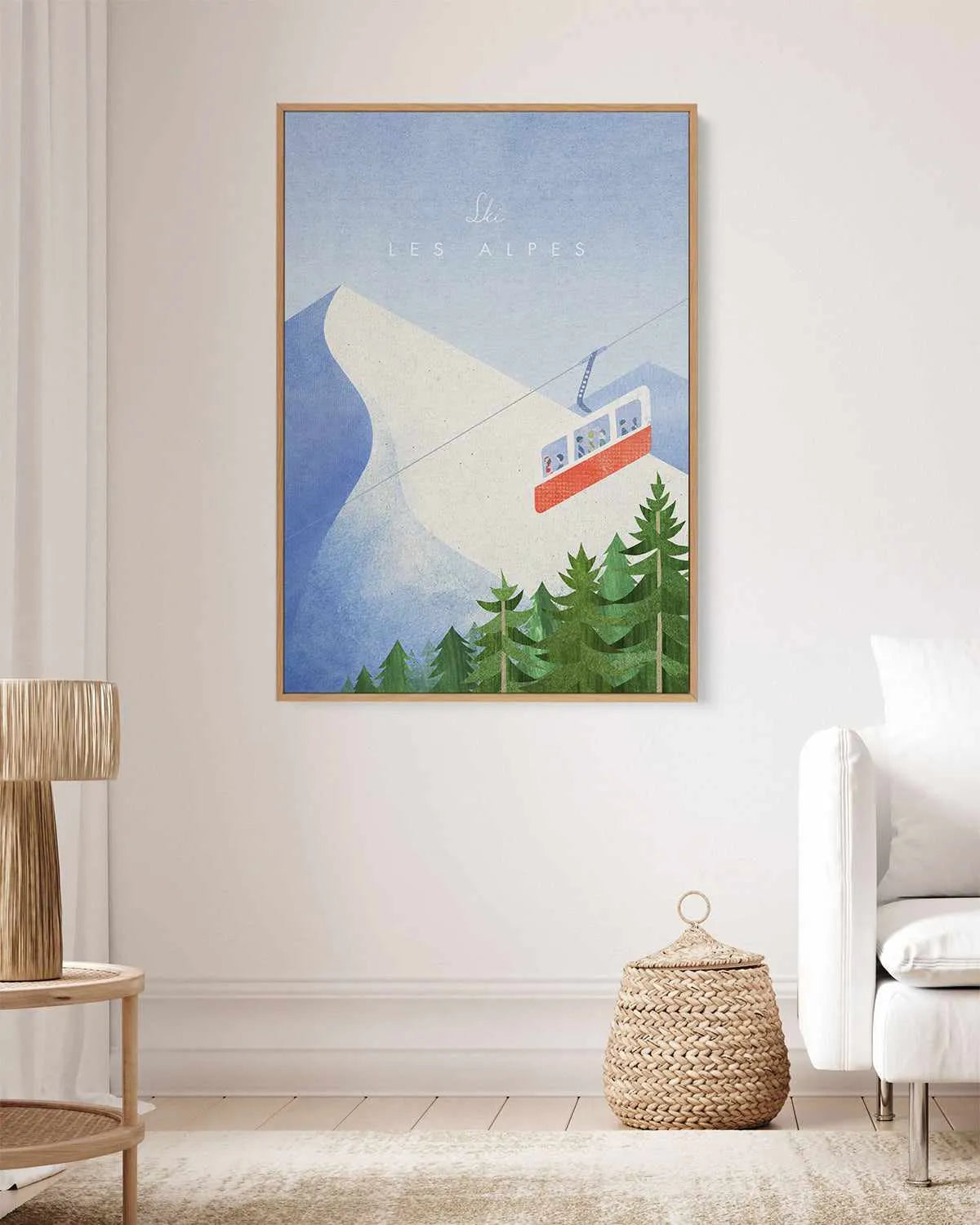 Les Alpes by Henry Rivers | Framed Canvas Art Print from Olive et Oriel where you can shop wallpaper and artworks online