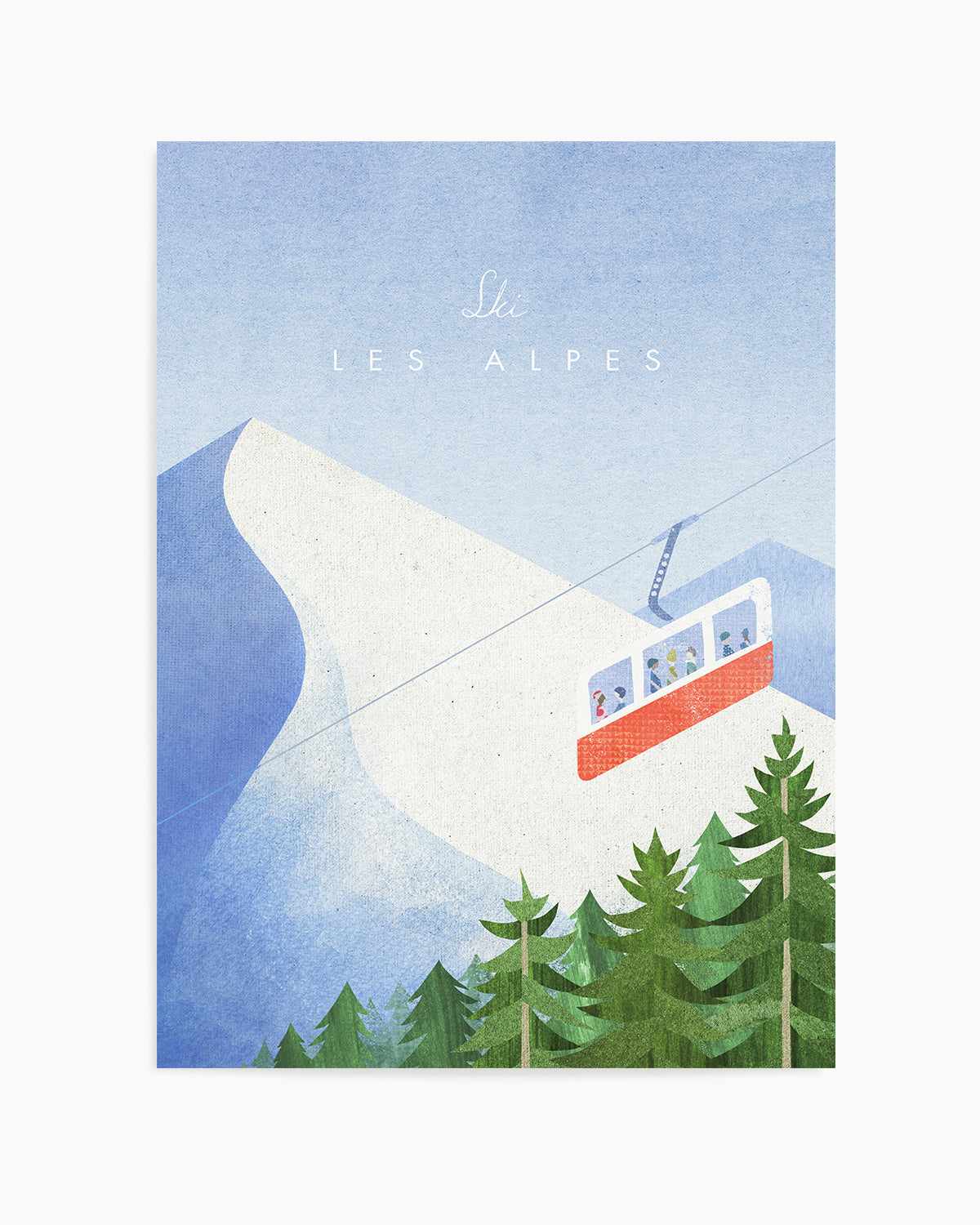 Les Alpes by Henry Rivers Art Print