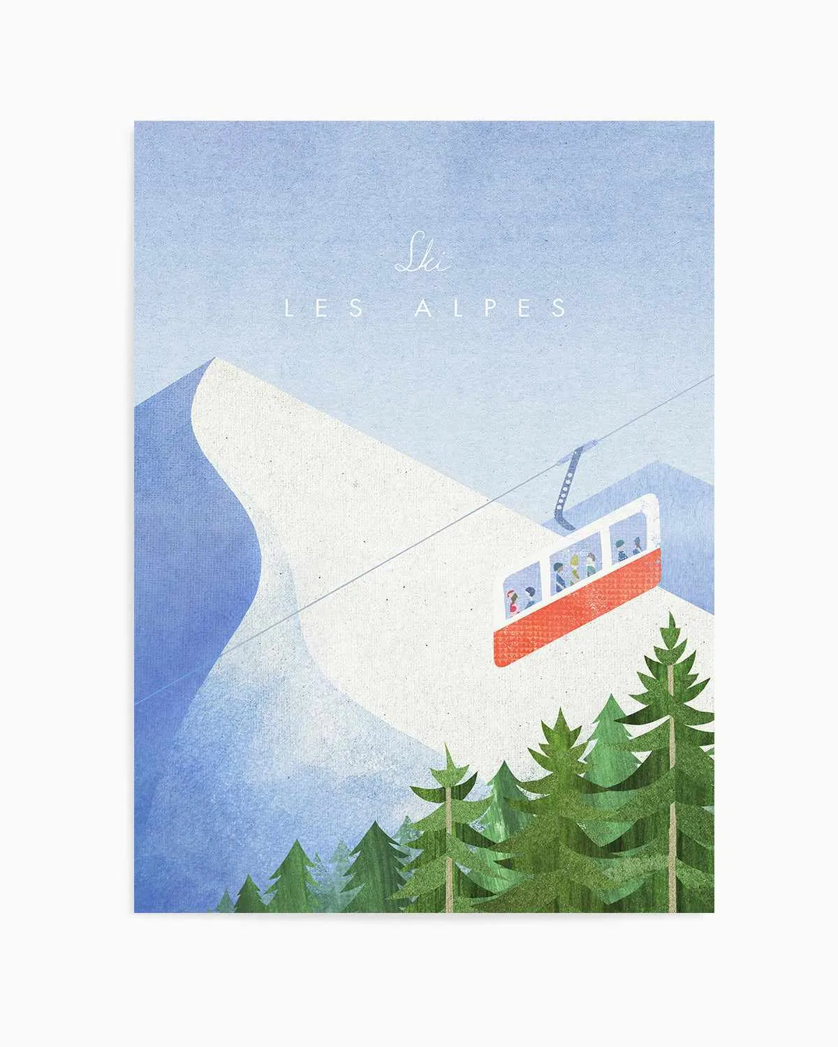 Les Alpes by Henry Rivers Art Print from Olive et Oriel where you can shop wallpaper and artworks online