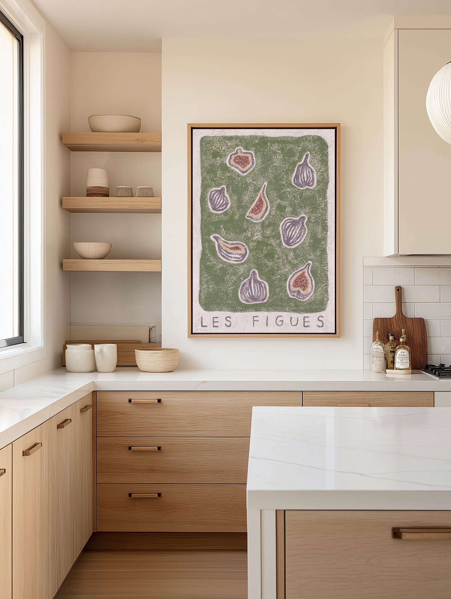 Les Figues by Julie Celina | Framed Canvas Art Print from Olive et Oriel where you can shop wallpaper and artworks online