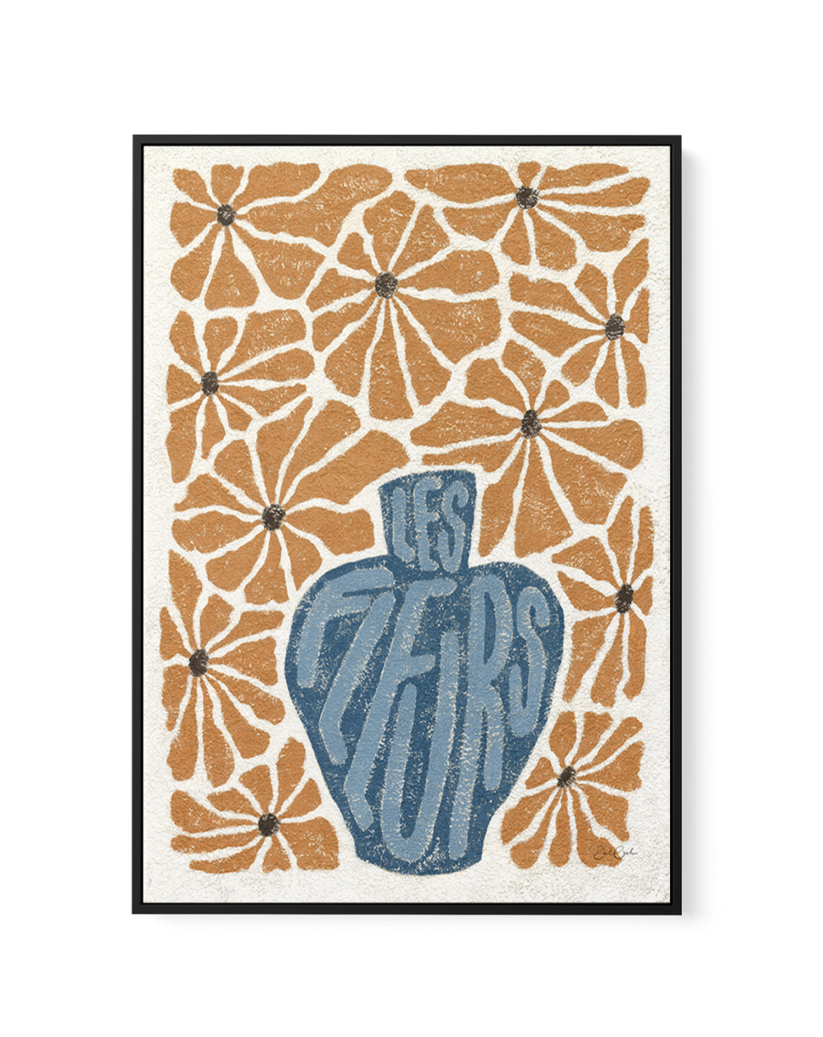 Les Fleurs l by Julie Celina | Framed Canvas Art Print from Olive et Oriel where you can shop wallpaper and artworks online