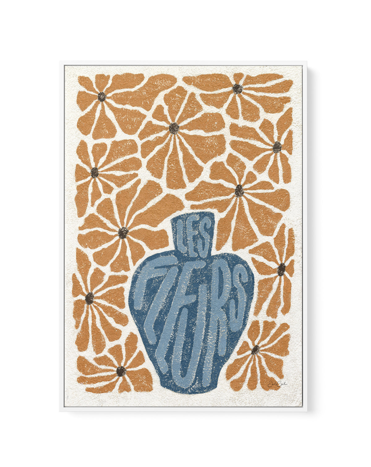Les Fleurs l by Julie Celina | Framed Canvas Art Print from Olive et Oriel where you can shop wallpaper and artworks online