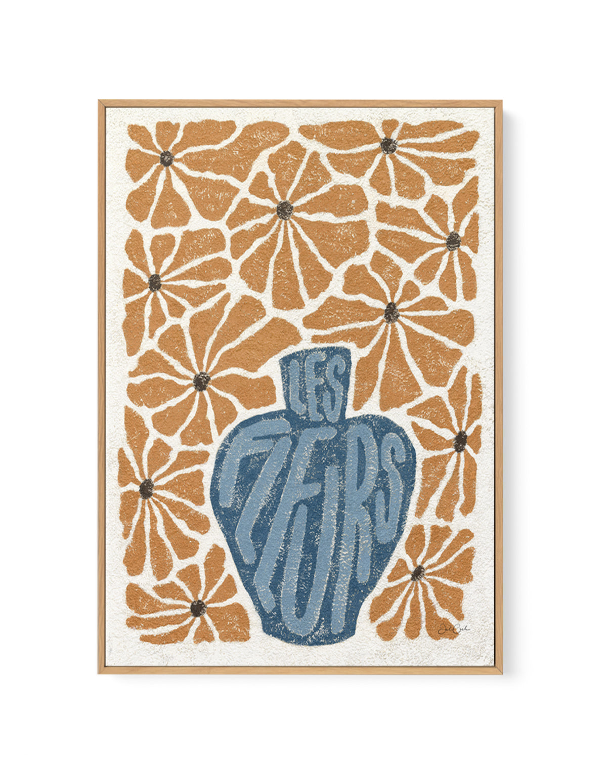 Les Fleurs l by Julie Celina | Framed Canvas Art Print from Olive et Oriel where you can shop wallpaper and artworks online