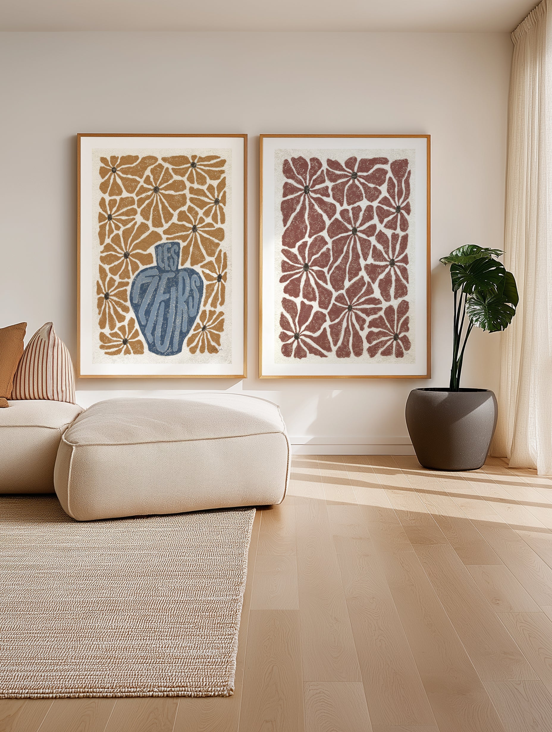 Les Fleurs l by Julie Celina | Art Print from Olive et Oriel where you can shop wallpaper and artworks online