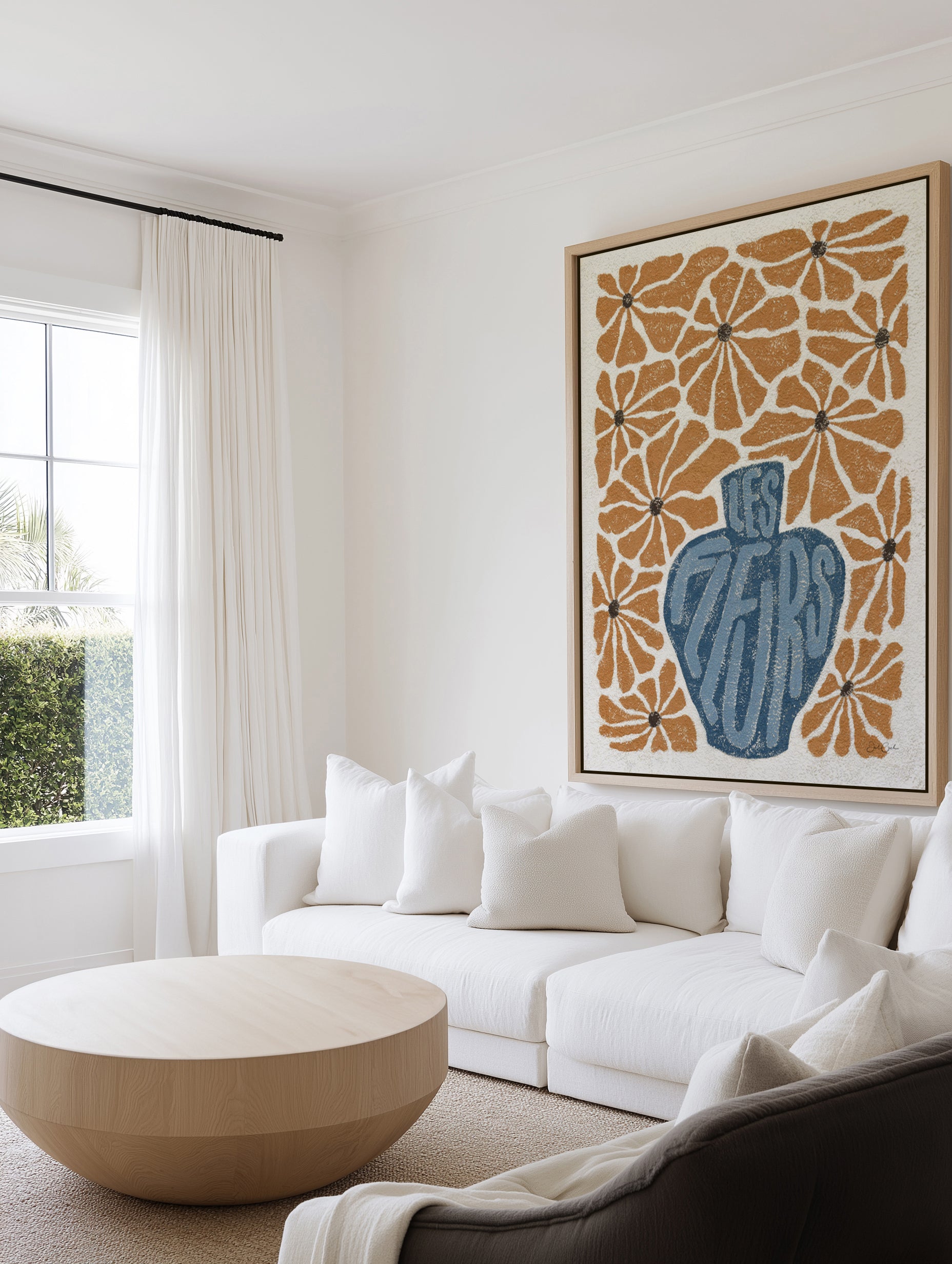 Les Fleurs l by Julie Celina | Framed Canvas Art Print from Olive et Oriel where you can shop wallpaper and artworks online