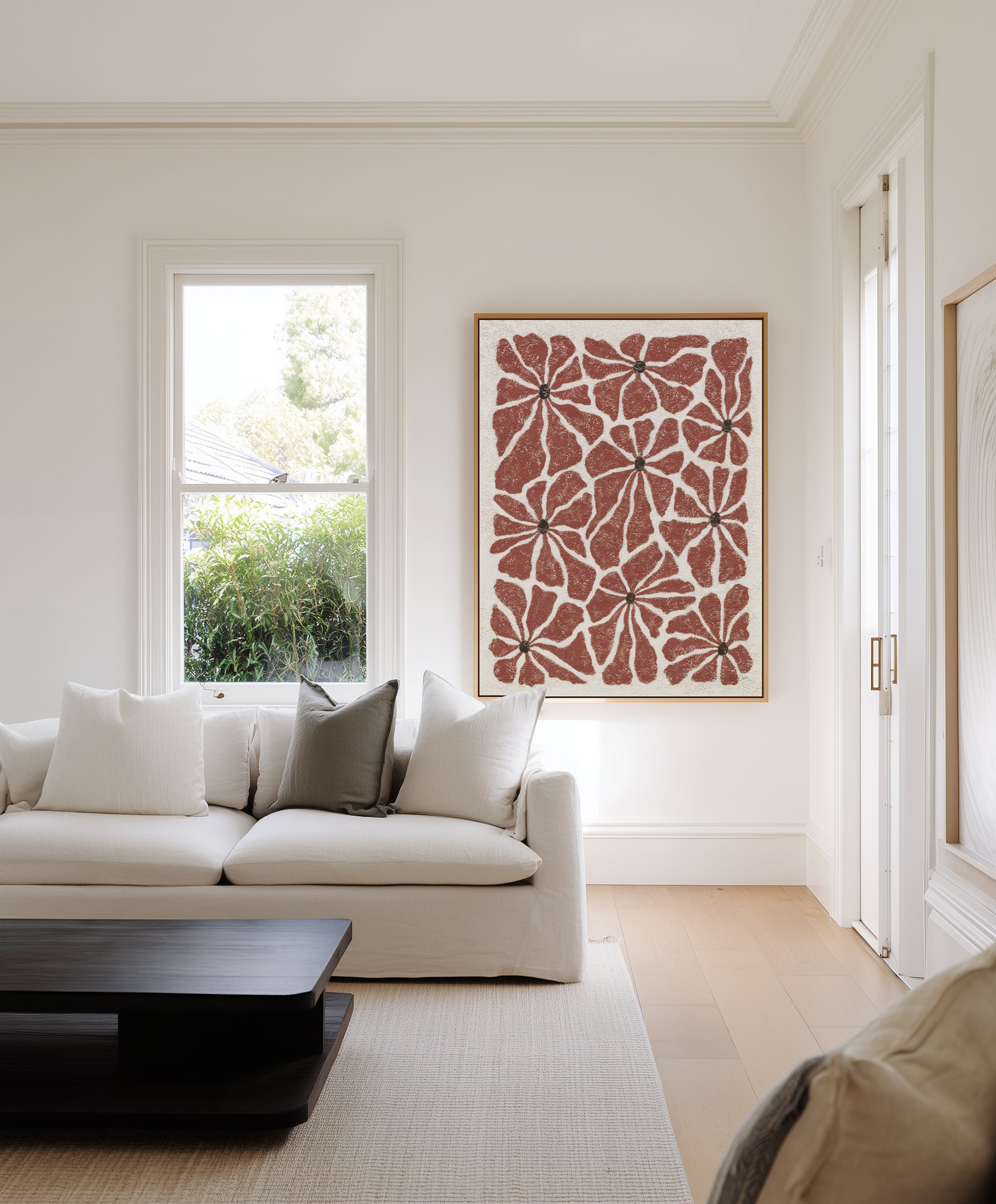 Les Fleurs lI by Julie Celina | Framed Canvas Art Print from Olive et Oriel where you can shop wallpaper and artworks online