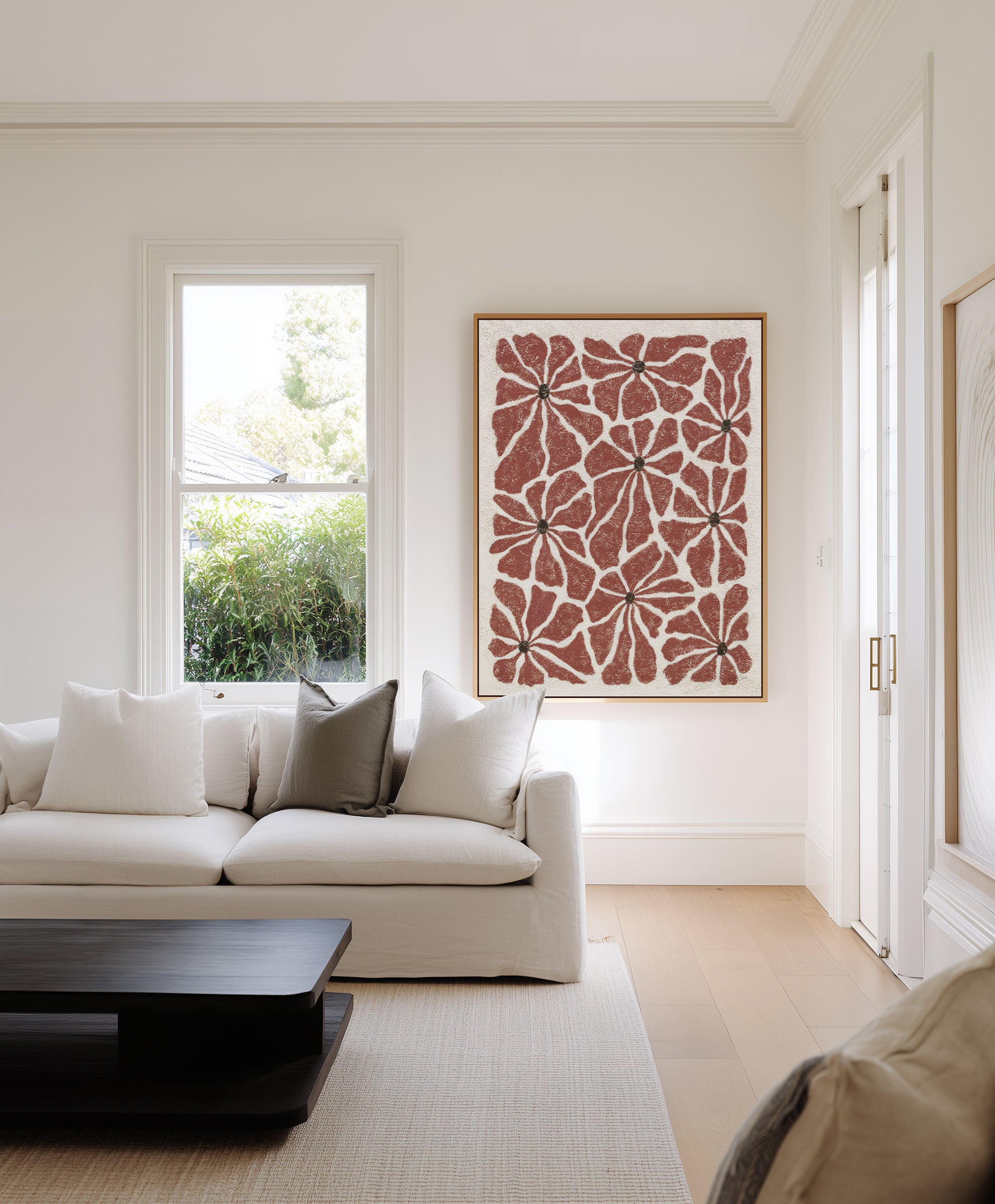 Les Fleurs lI by Julie Celina | Framed Canvas Art Print from Olive et Oriel where you can shop wallpaper and artworks online