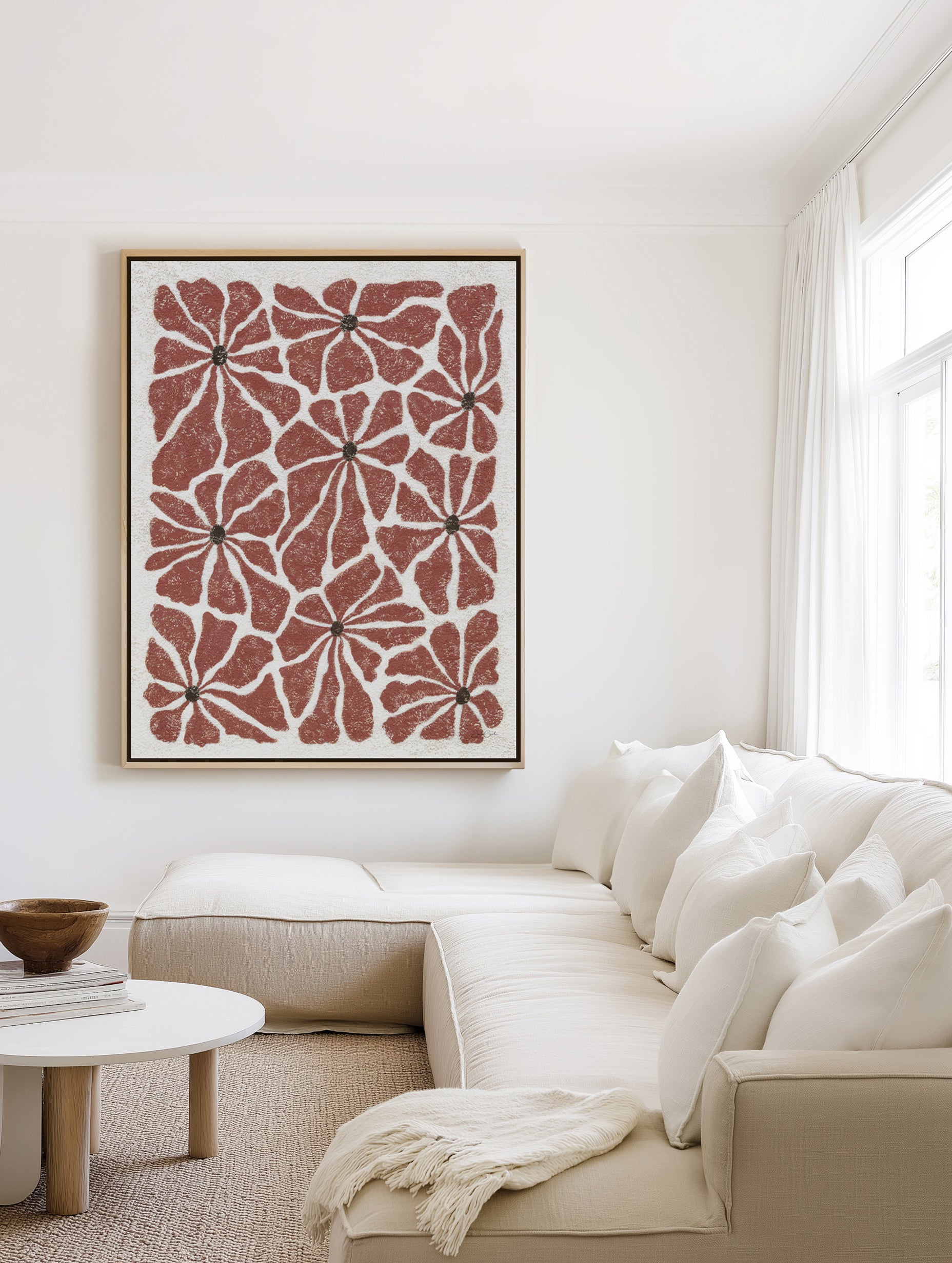 Les Fleurs lI by Julie Celina | Framed Canvas Art Print from Olive et Oriel where you can shop wallpaper and artworks online