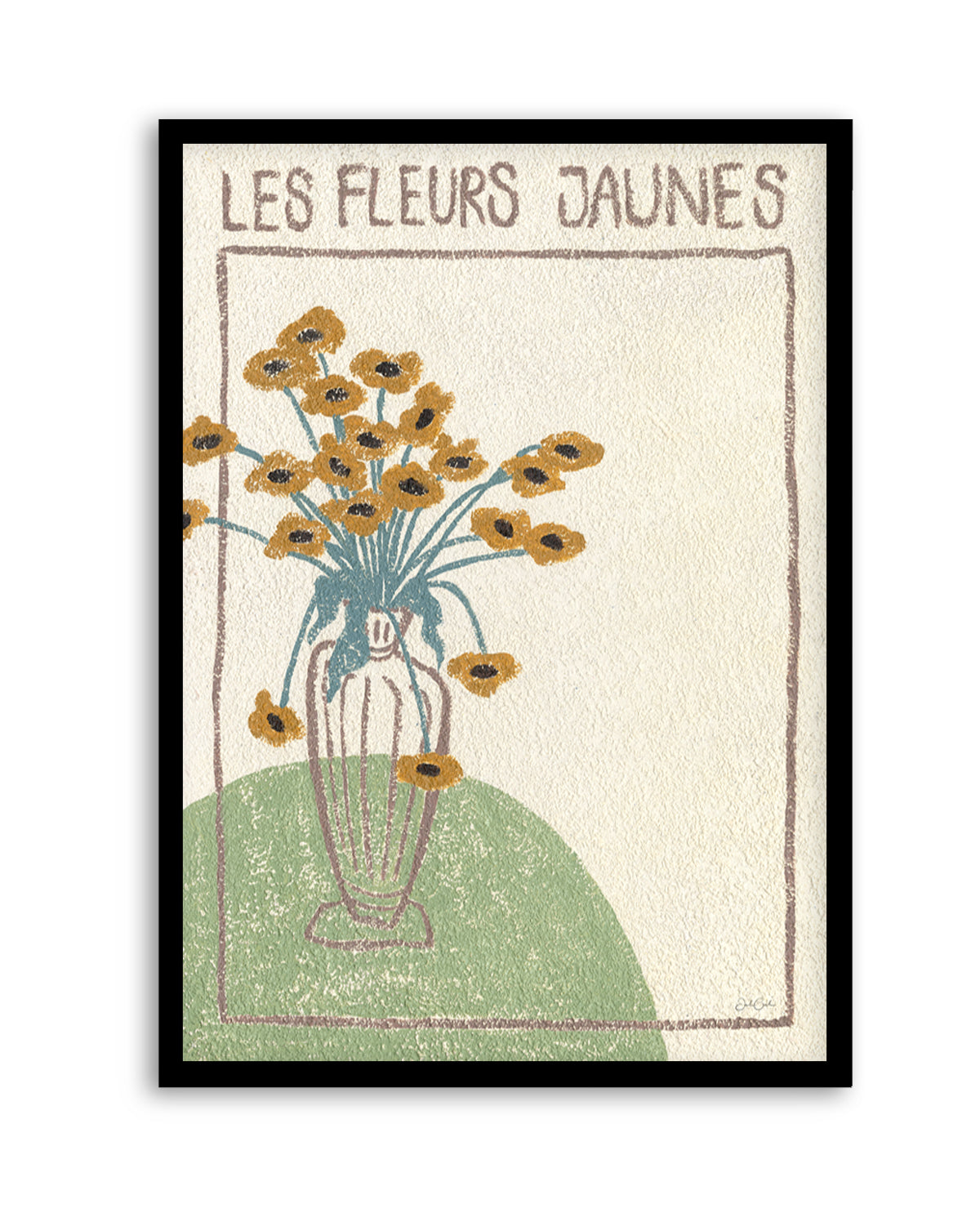 Les Fleurs Jaunes by Julie Celina | Art Print from Olive et Oriel where you can shop wallpaper and artworks online
