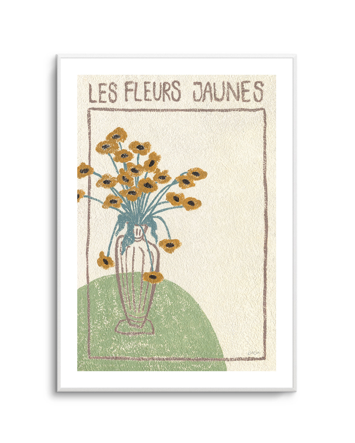 Les Fleurs Jaunes by Julie Celina | Art Print from Olive et Oriel where you can shop wallpaper and artworks online