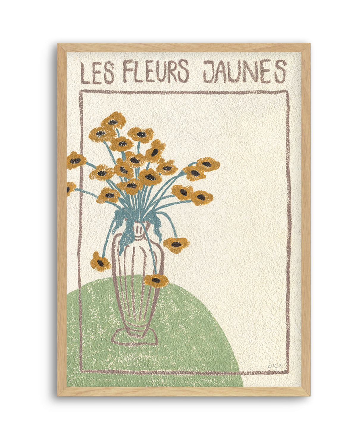 Les Fleurs Jaunes by Julie Celina | Art Print from Olive et Oriel where you can shop wallpaper and artworks online