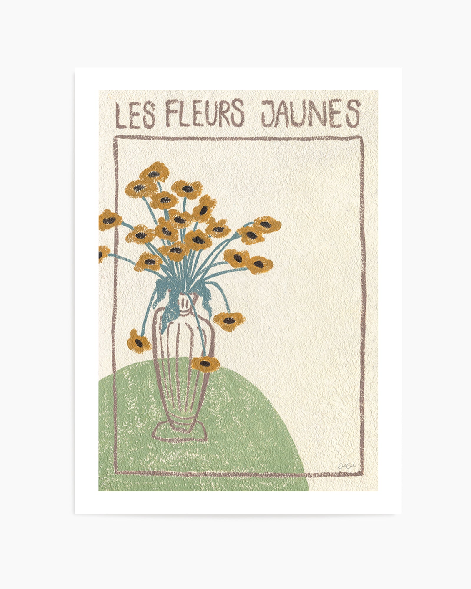 Les Fleurs Jaunes by Julie Celina | Art Print from Olive et Oriel where you can shop wallpaper and artworks online