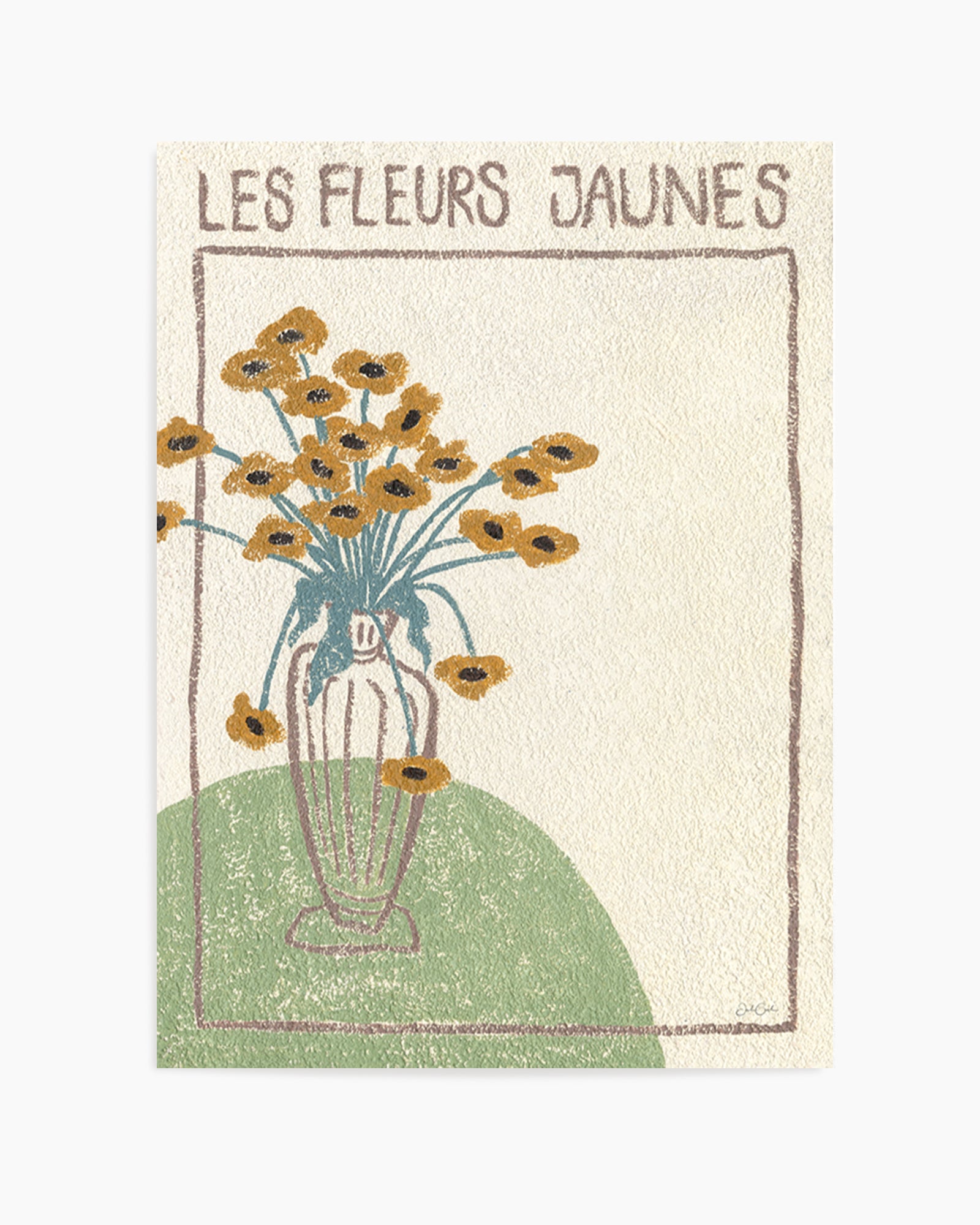 Les Fleurs Jaunes by Julie Celina | Art Print from Olive et Oriel where you can shop wallpaper and artworks online