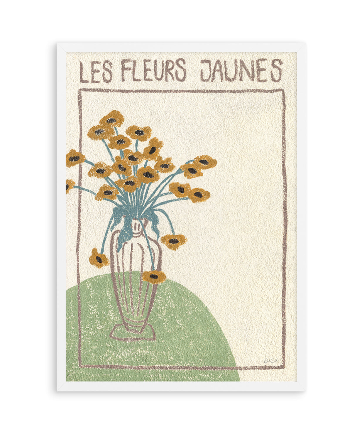Les Fleurs Jaunes by Julie Celina | Art Print from Olive et Oriel where you can shop wallpaper and artworks online