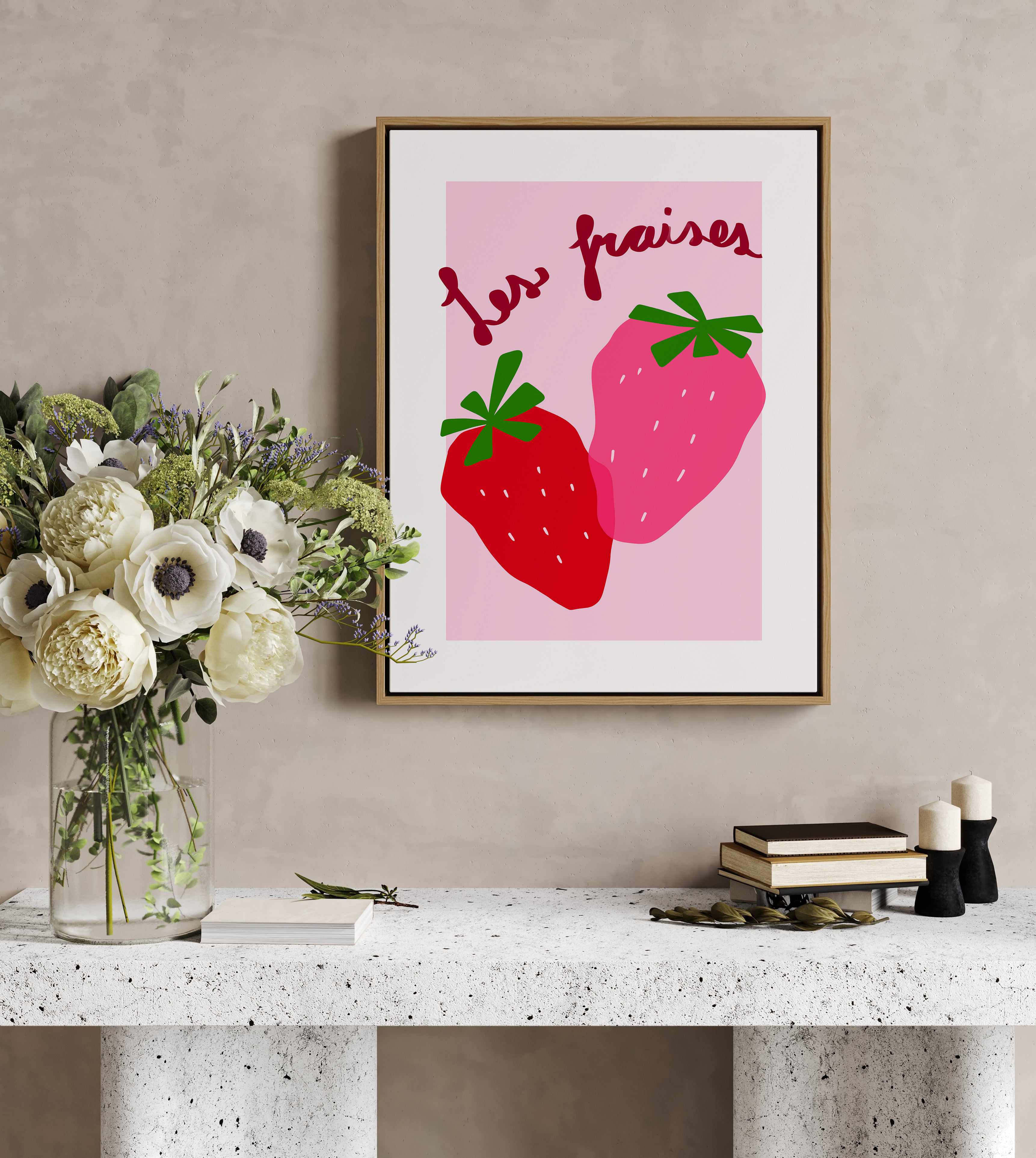 Les Fraises By Athene Fritsch | Framed Canvas Art Print