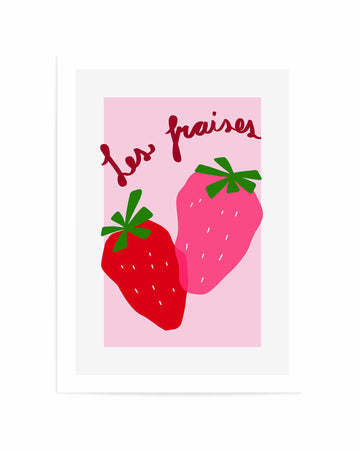 Les Fraises By Athene Fritsch | Art Print from Olive et Oriel where you can shop wallpaper and artworks online