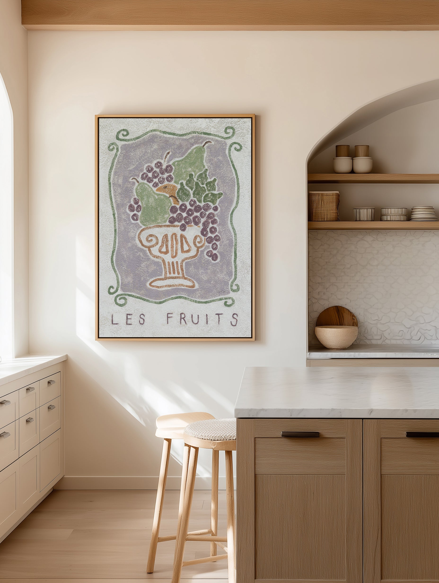 Les Fruits by Julie Celina | Framed Canvas Art Print from Olive et Oriel where you can shop wallpaper and artworks online
