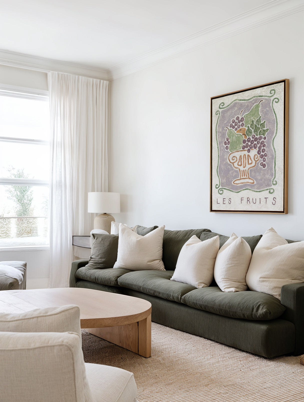 Les Fruits by Julie Celina | Framed Canvas Art Print from Olive et Oriel where you can shop wallpaper and artworks online