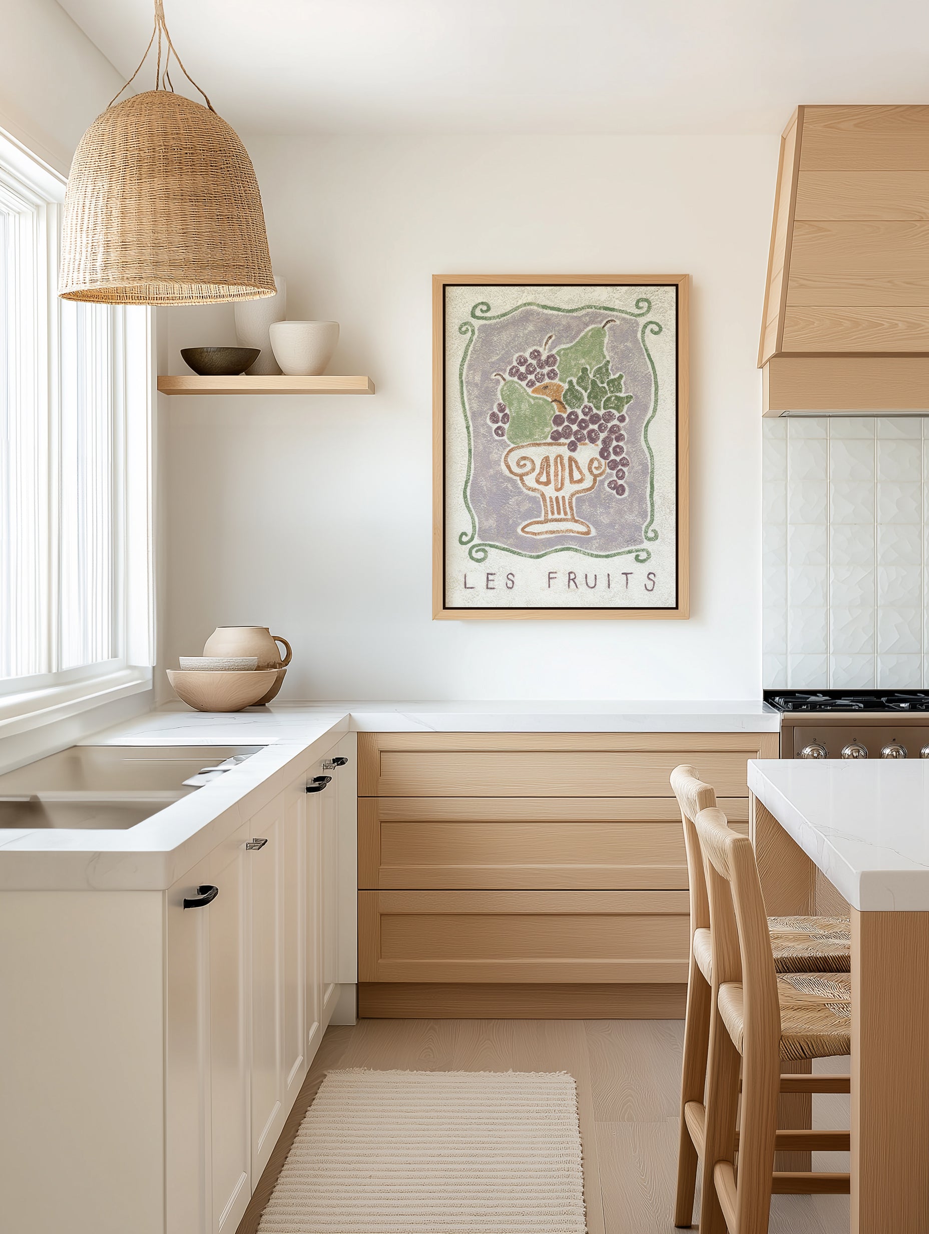 Les Fruits by Julie Celina | Framed Canvas Art Print from Olive et Oriel where you can shop wallpaper and artworks online