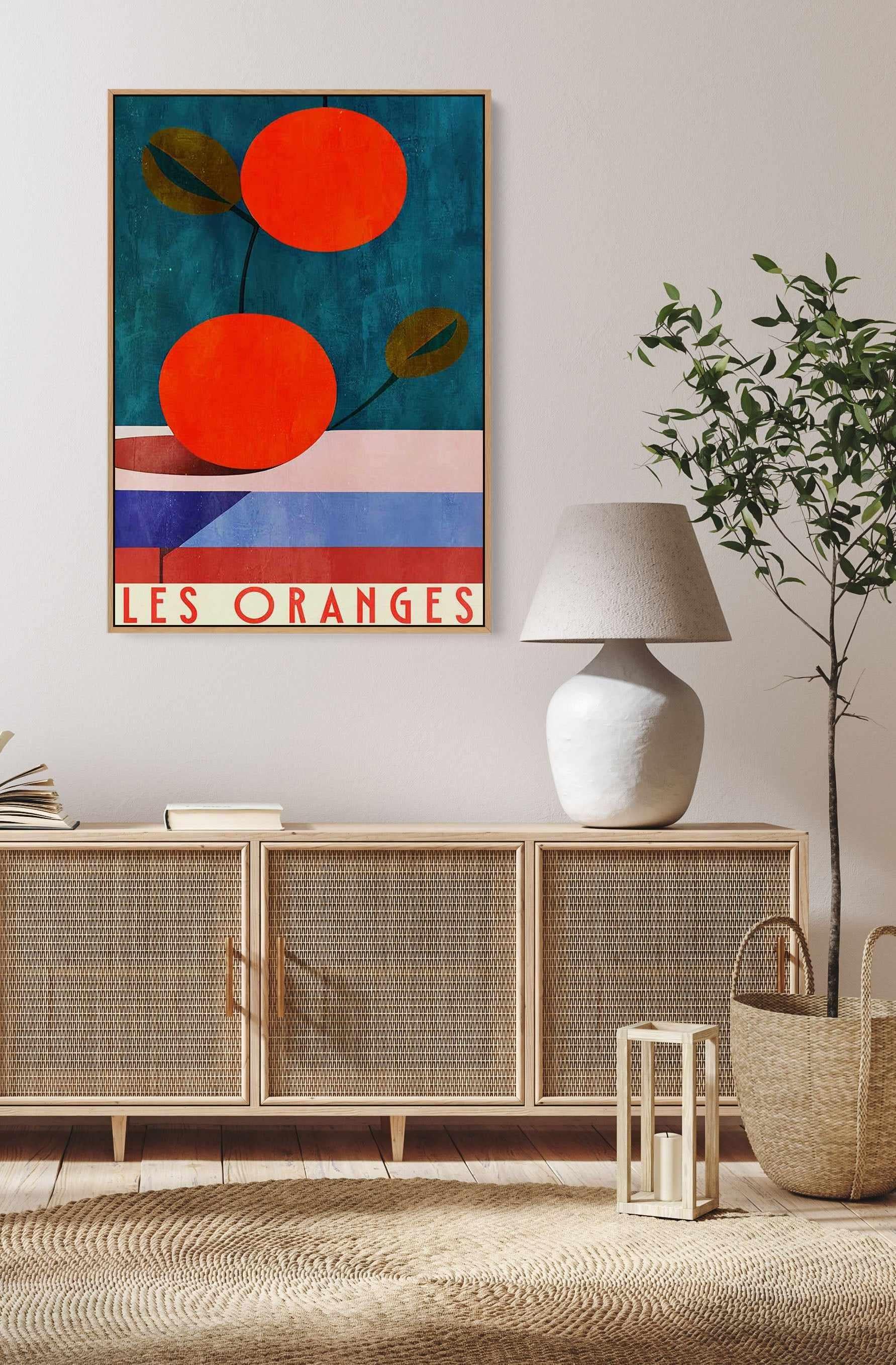 Les Oranges By Bo Anderson | Framed Canvas Art Print from Olive et Oriel where you can shop wallpaper and artworks online