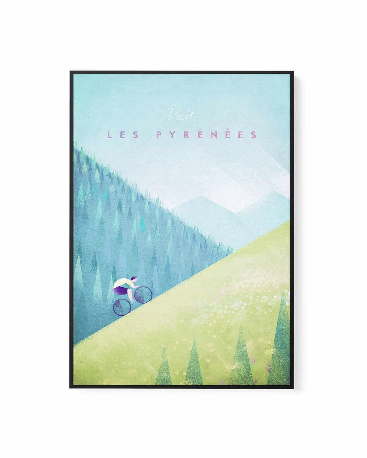 Les Pyrenees by Henry Rivers | Framed Canvas Art Print from Olive et Oriel where you can shop wallpaper and artworks online