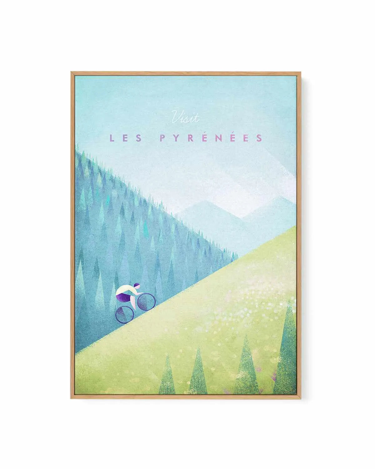 Les Pyrenees by Henry Rivers | Framed Canvas Art Print from Olive et Oriel where you can shop wallpaper and artworks online