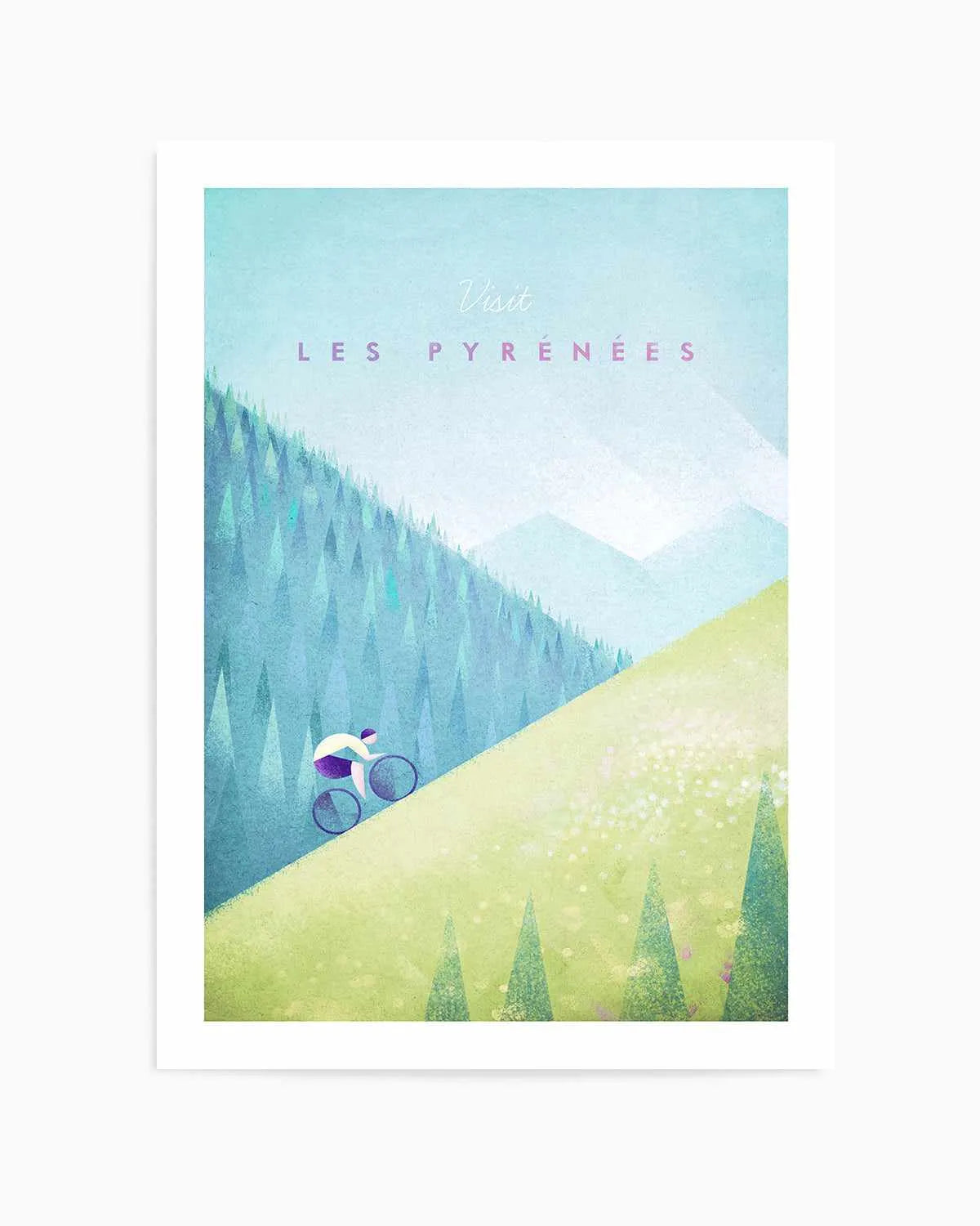 Les Pyrenees by Henry Rivers Art Print from Olive et Oriel where you can shop wallpaper and artworks online