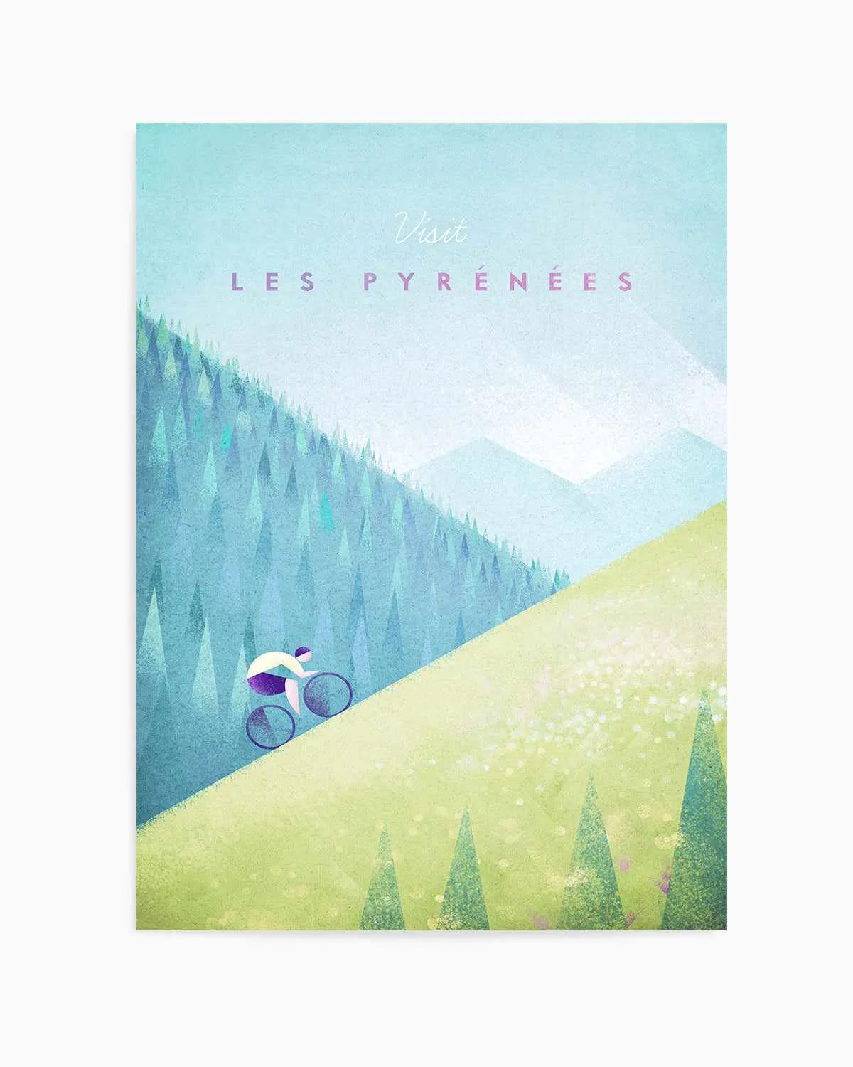 Les Pyrenees by Henry Rivers Art Print from Olive et Oriel where you can shop wallpaper and artworks online