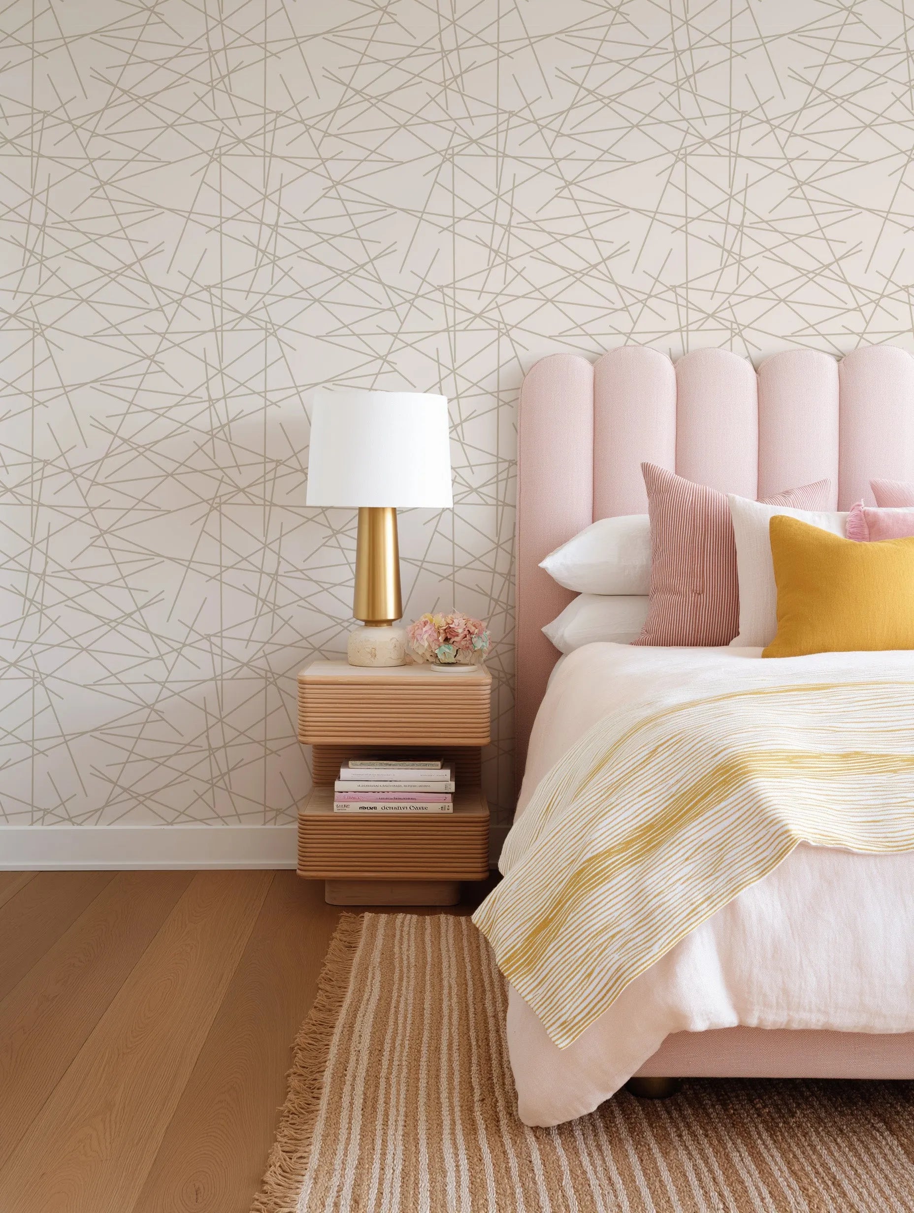 Les Batons Wallpaper from Olive et Oriel where you can shop wallpaper and artworks online