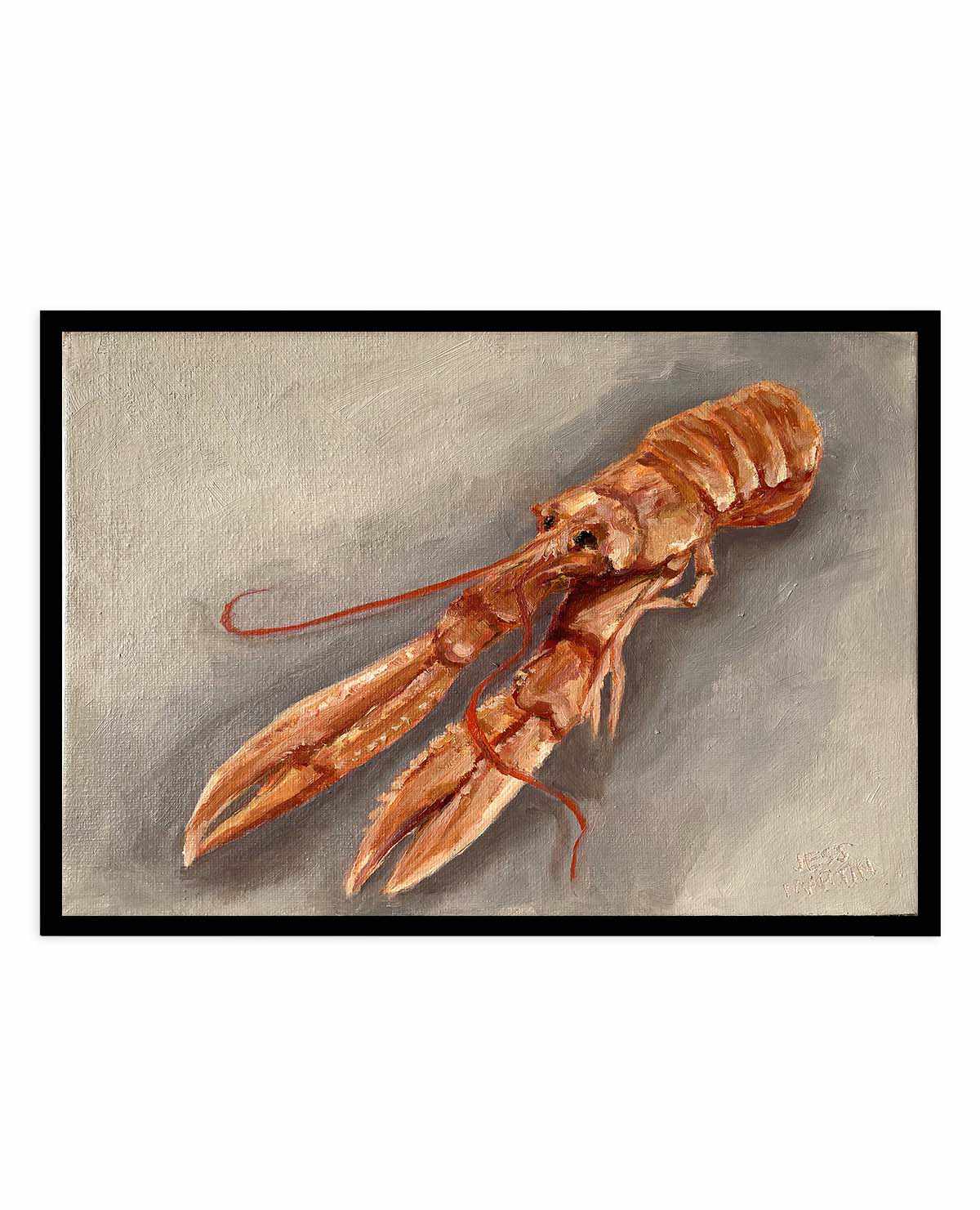 Lester The Langoustine by Jess Martin | Art Print