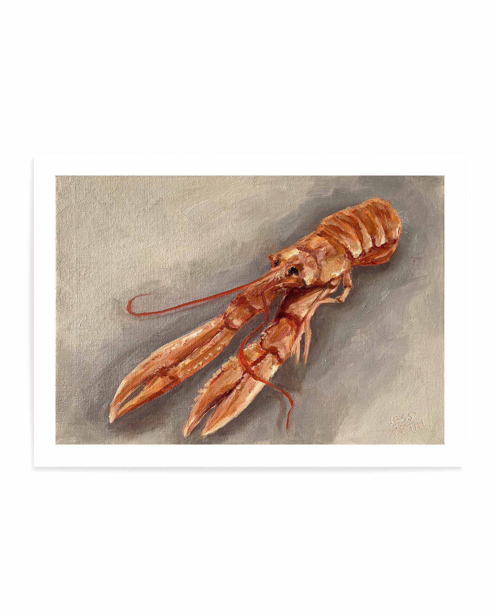 Lester The Langoustine by Jess Martin | Art Print