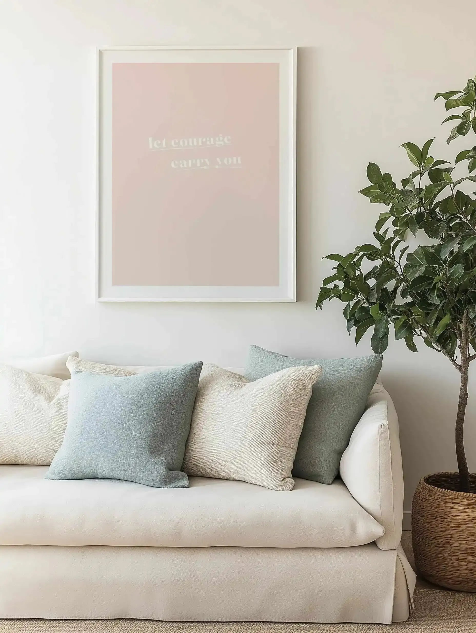 Let Courage Carry You Art Print from Olive et Oriel where you can shop wallpaper and artworks online